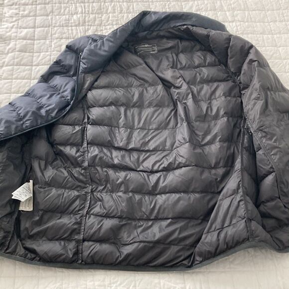 Eddie Bauer Down Puffer Vest Grey Mens size Large - Picture 7 of 8